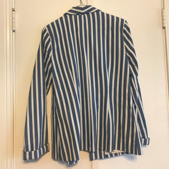 Denim Striped Majorelle Blazer - M - Picture 6 of 6